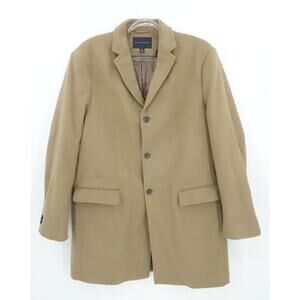 Banana Republic Coat Mens XL Wool Blend Topcoat Classic Jacket Fall Winter Heavy